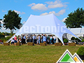 Tente starshade twin élégante avec bâche de toit blanche